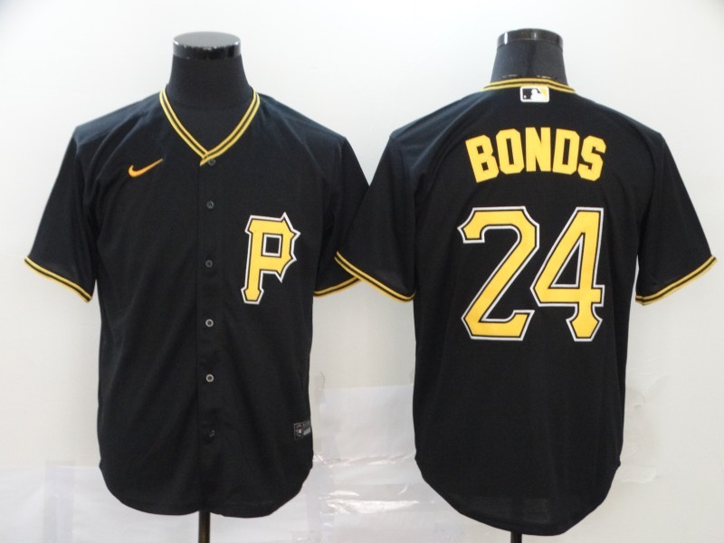 Men's Pittsburgh Pirates Barry Bonds #24 Black Baseball Jersey